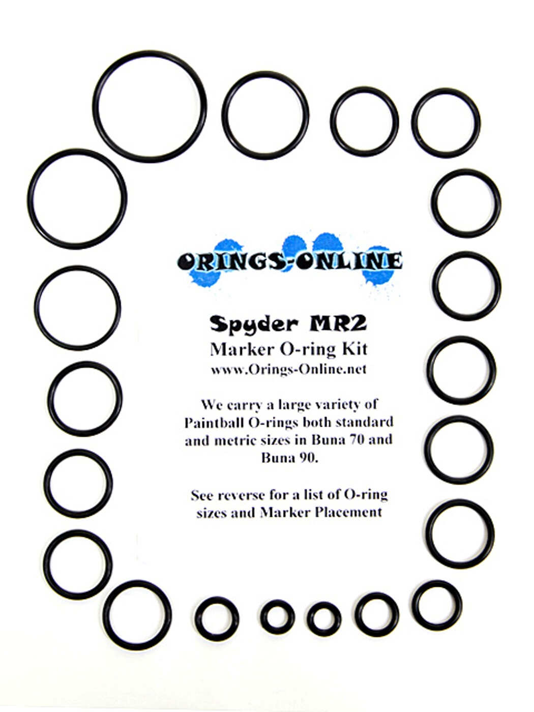 Spyder MR2 Marker O-ring Kit